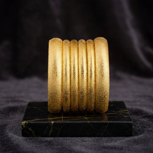 Viral Matte-Finish Stardust Bangle Set | Multi-Tone Churiyan