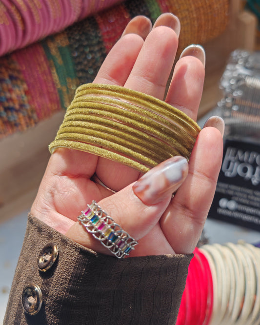 Velvet Glass Bangles