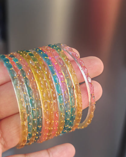 II - Multi Raindrop Glass Bangles
