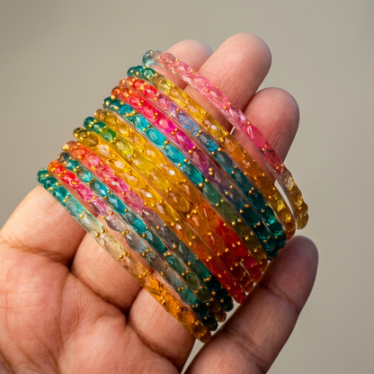 II - Multi Raindrop Glass Bangles