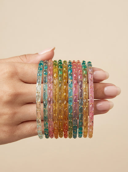 II - Multi Raindrop Glass Bangles