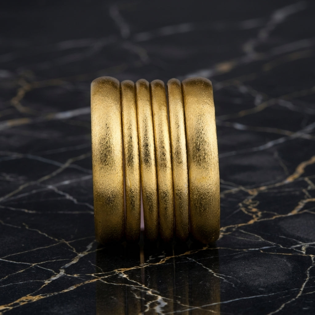 Viral Matte-Finish Stardust Bangle Set | Multi-Tone Churiyan
