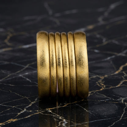Viral Matte-Finish Stardust Bangle Set | Multi-Tone Churiyan