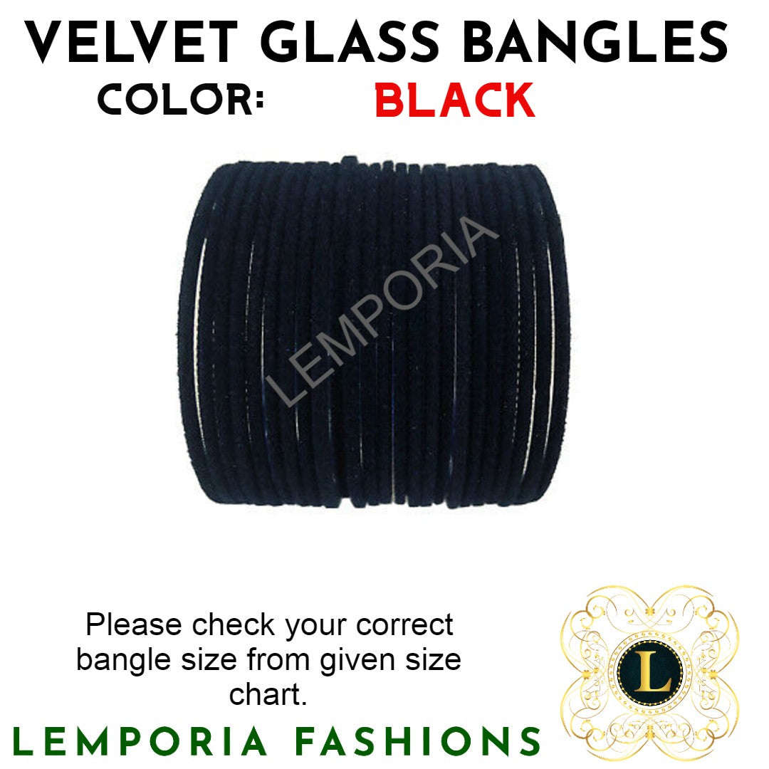 Velvet Glass Bangles
