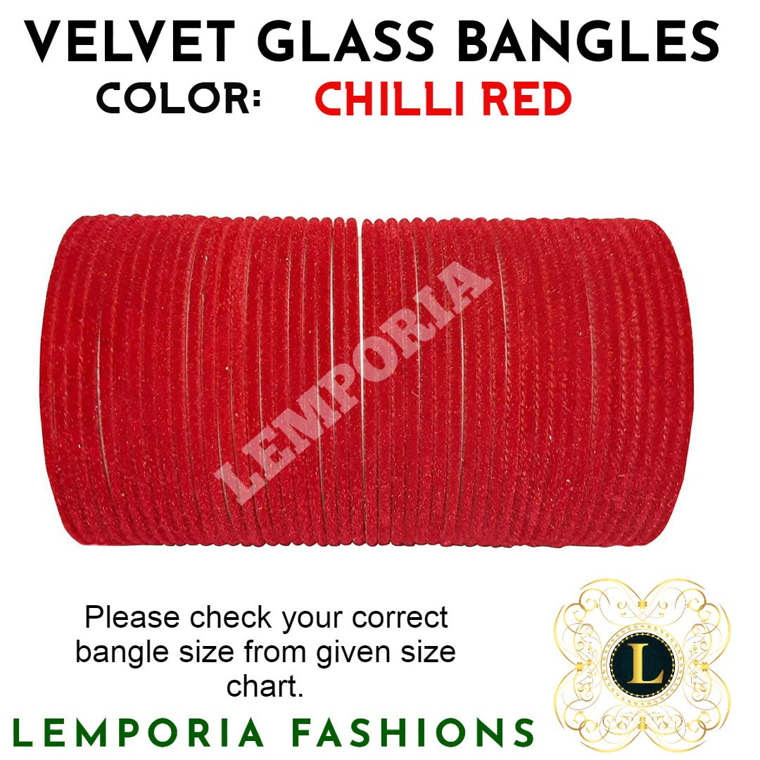 Velvet Glass Bangles
