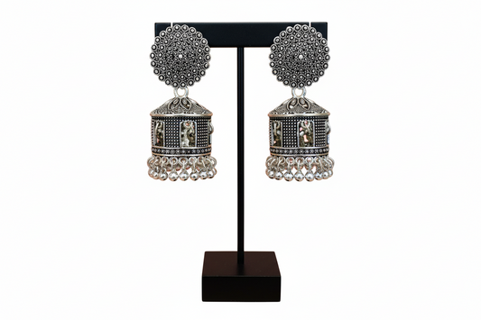 Silver Grey Jhumka