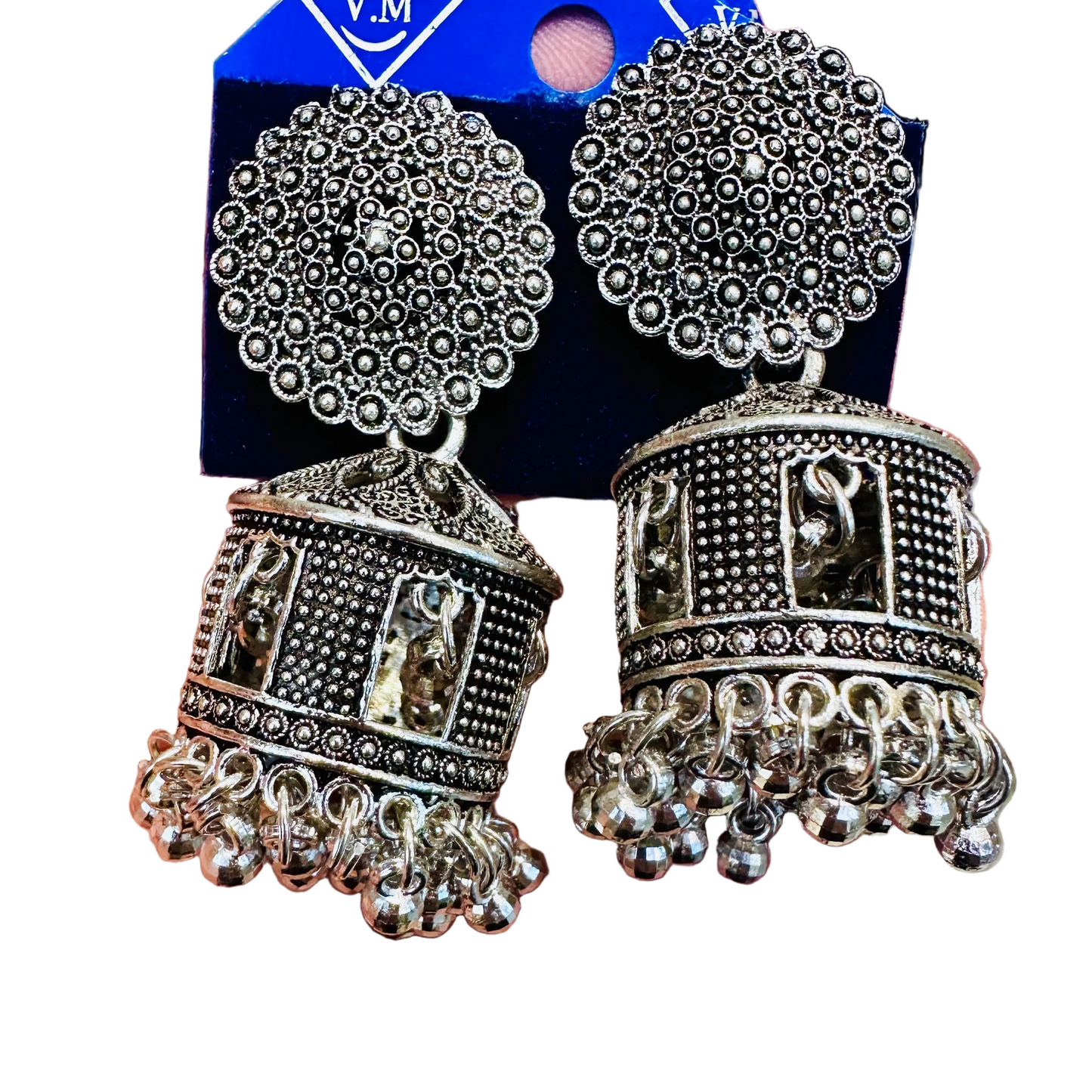 Silver Grey Jhumka