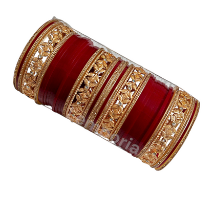 Rani Red Champagne Gold Choorda