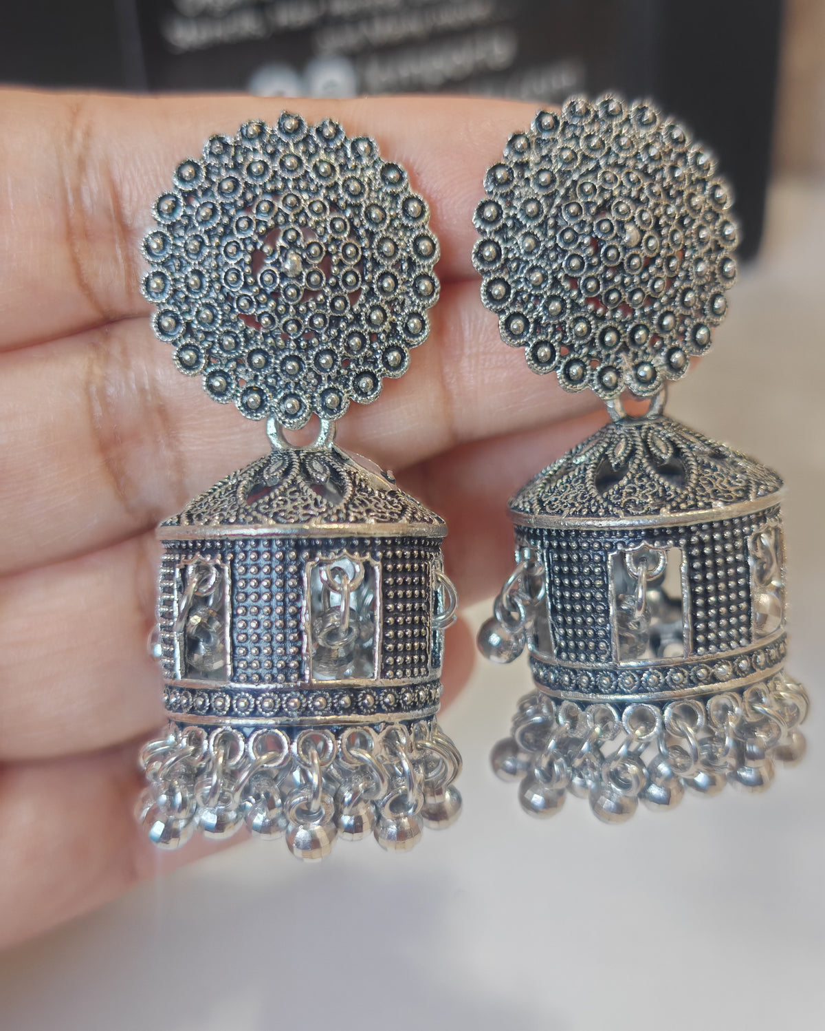Slay in Silver Jhumkas