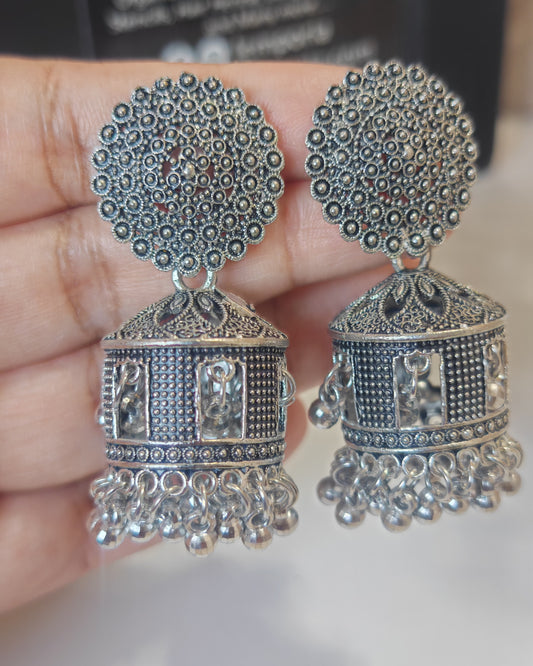 Slay in Silver Jhumkas