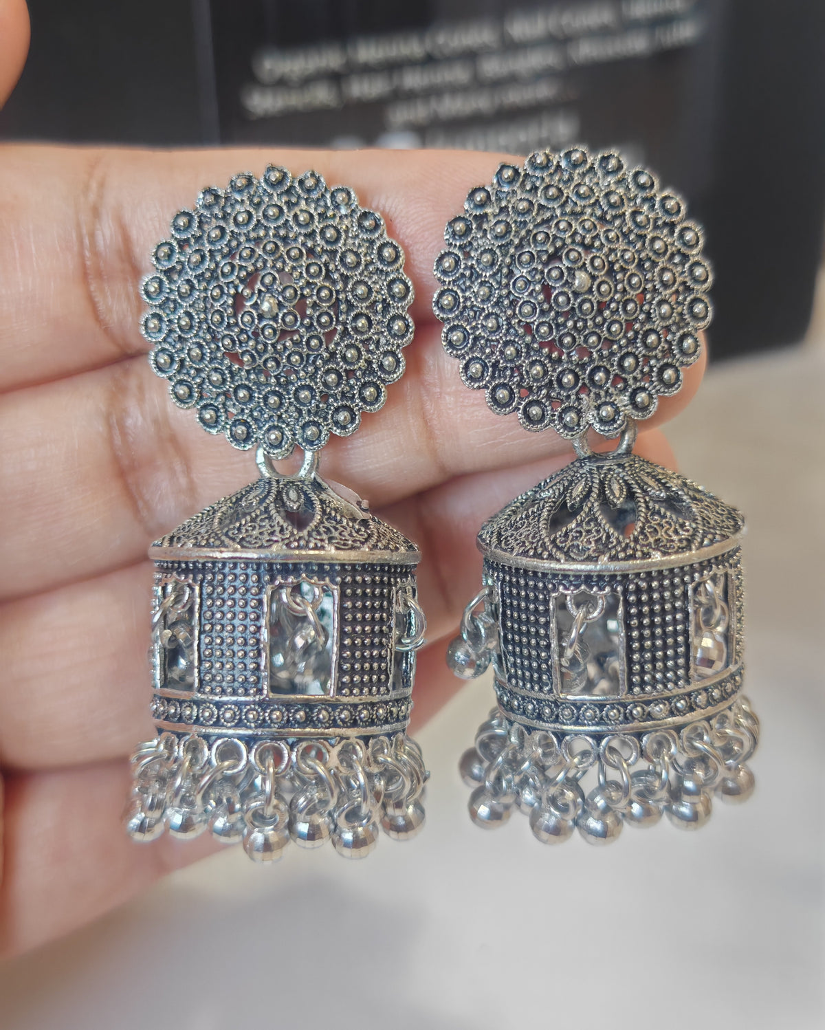 Slay in Silver Jhumkas