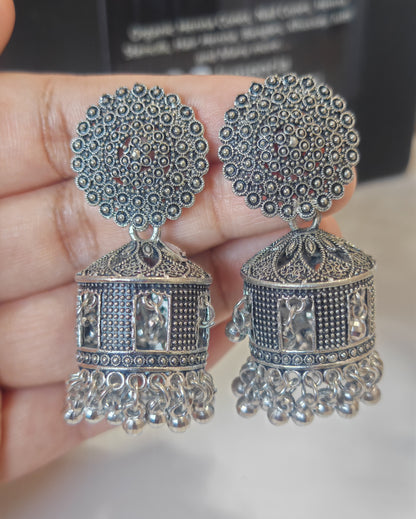 Slay in Silver Jhumkas