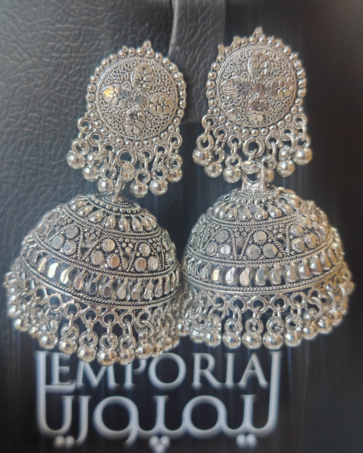 Slay in Silver Jhumkas