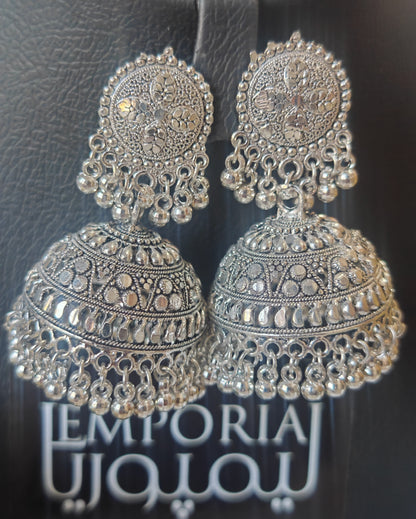 Slay in Silver Jhumkas