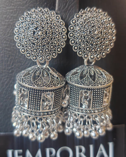 Slay in Silver Jhumkas