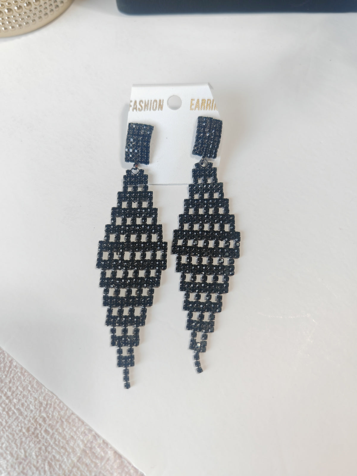 Black Mesh - Jhumka Style