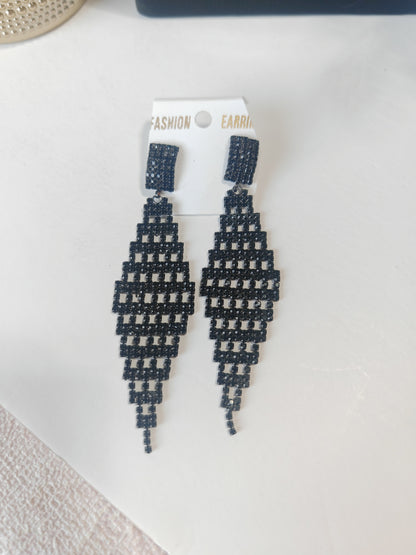 Black Mesh - Jhumka Style