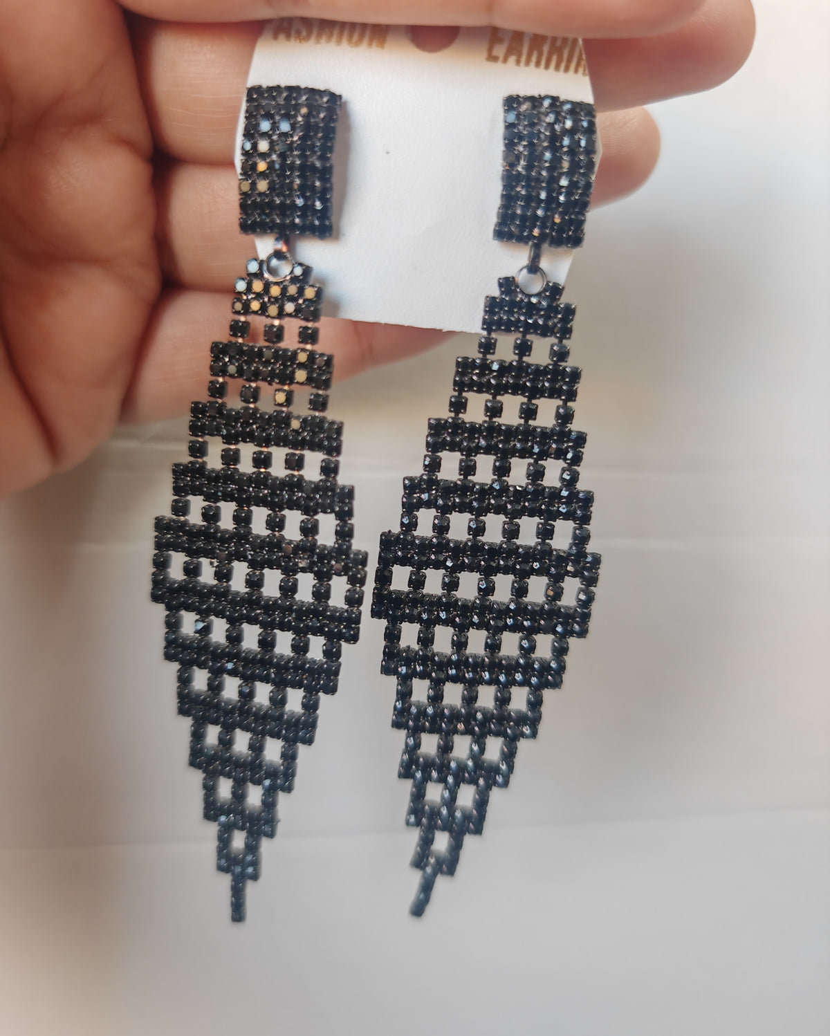Black Mesh - Jhumka Style