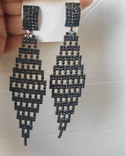 Black Mesh - Jhumka Style