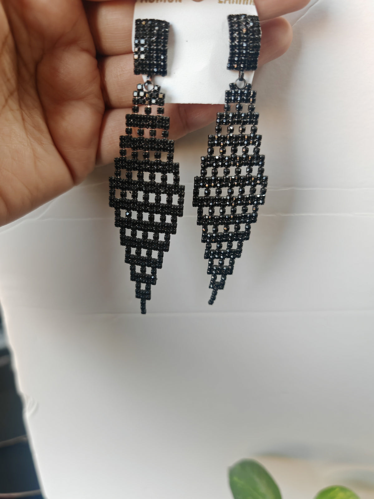 Black Mesh - Jhumka Style