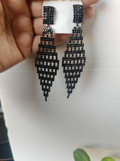 Black Mesh - Jhumka Style