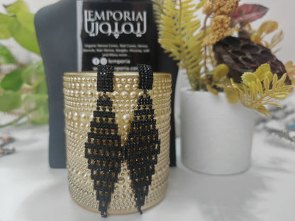 Black Mesh - Jhumka Style