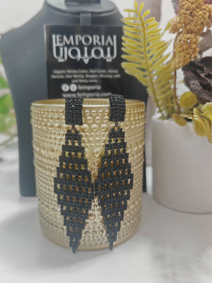 Black Mesh - Jhumka Style