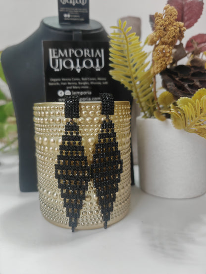 Black Mesh - Jhumka Style