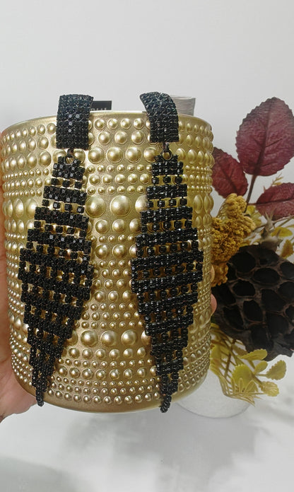 Black Mesh - Jhumka Style