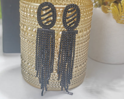 Black Mesh - Jhumka Style