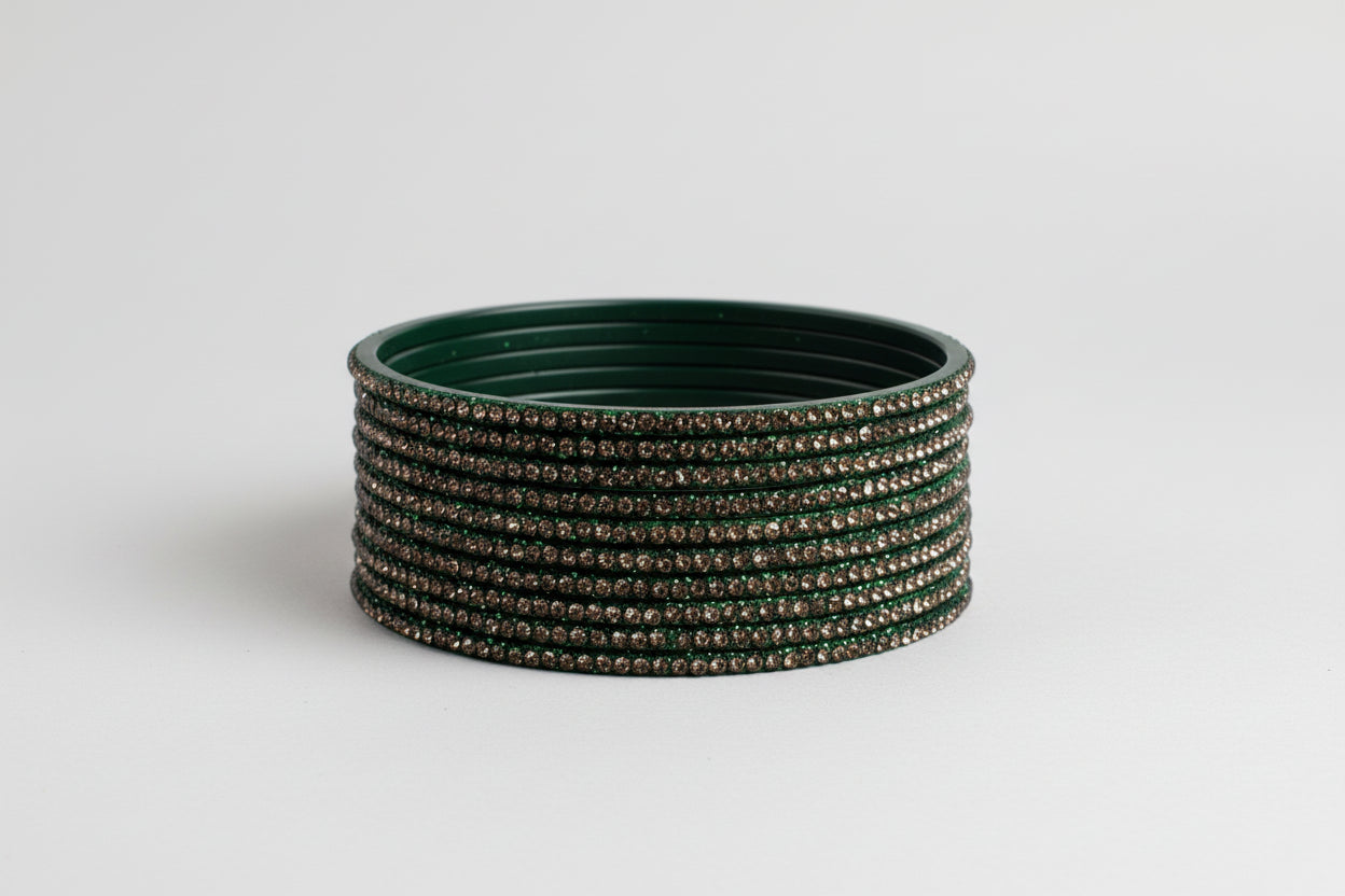 Zircon Studded Glossy Bangle