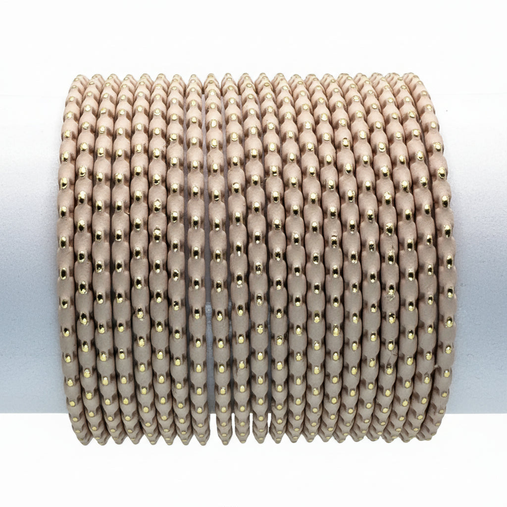 DOTS - Metal Bangles with Golden Dots