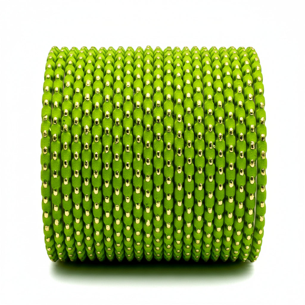 DOTS - Metal Bangles with Golden Dots