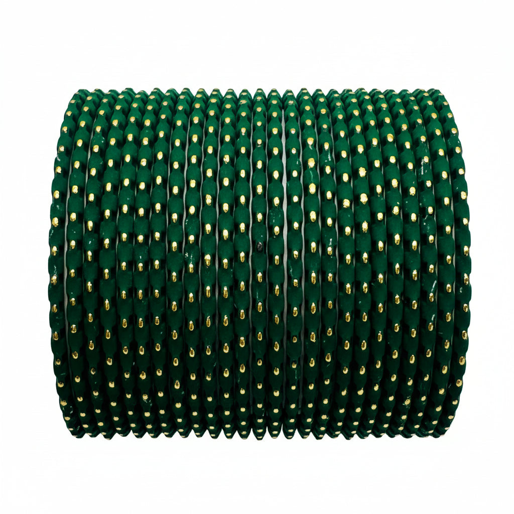 DOTS - Metal Bangles with Golden Dots