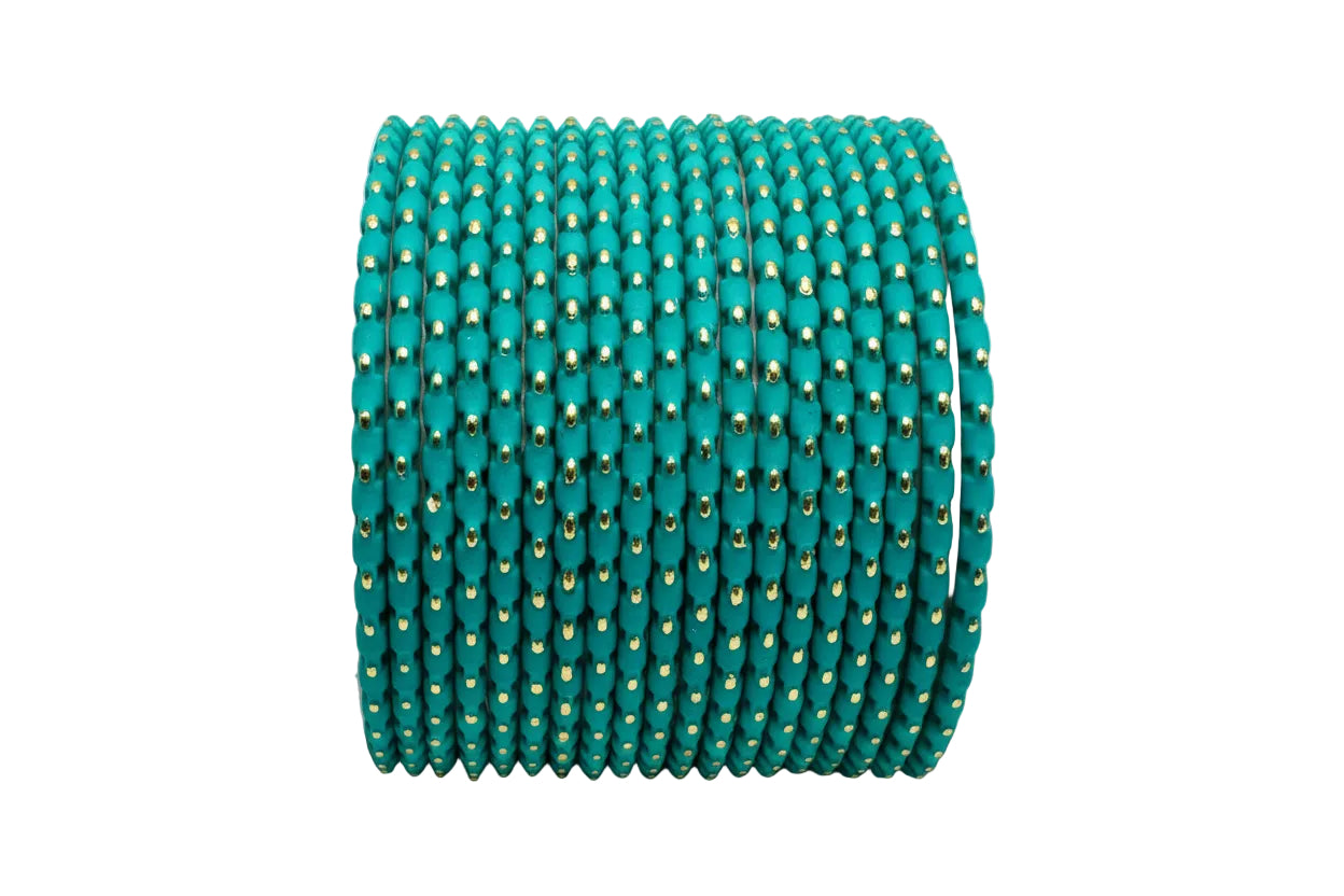 DOTS - Metal Bangles with Golden Dots