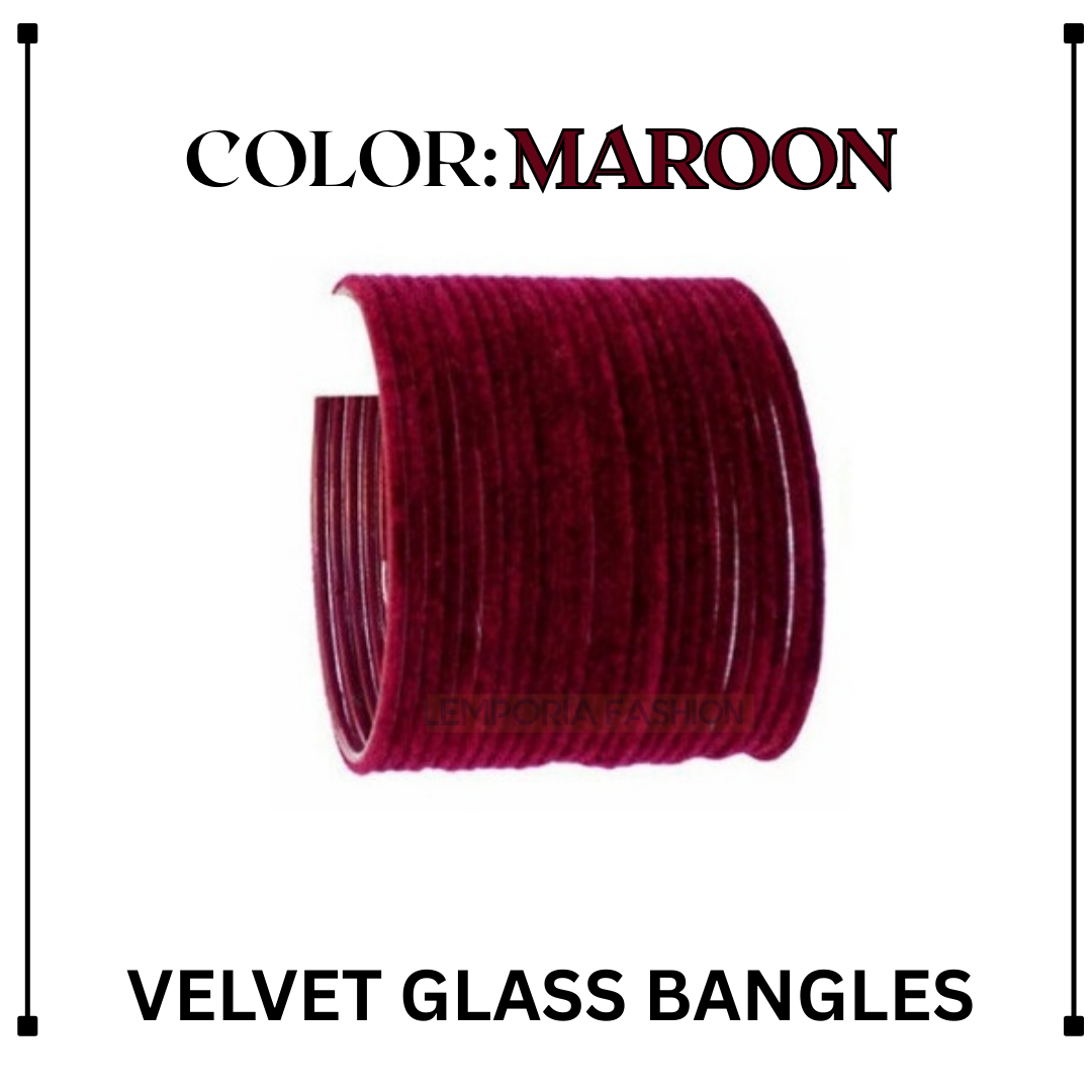 Velvet Glass Bangles