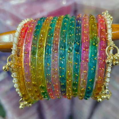 II - Multi Raindrop Glass Bangles
