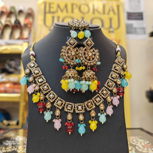 Multi Beads Long Jhumka Style