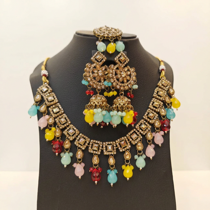 Multi Beads Long Jhumka Style