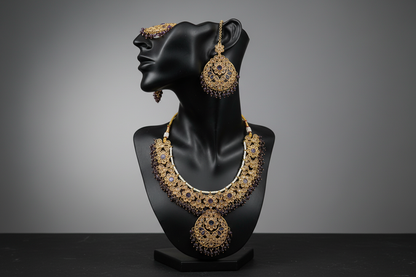 Purple Pari Kundan Style