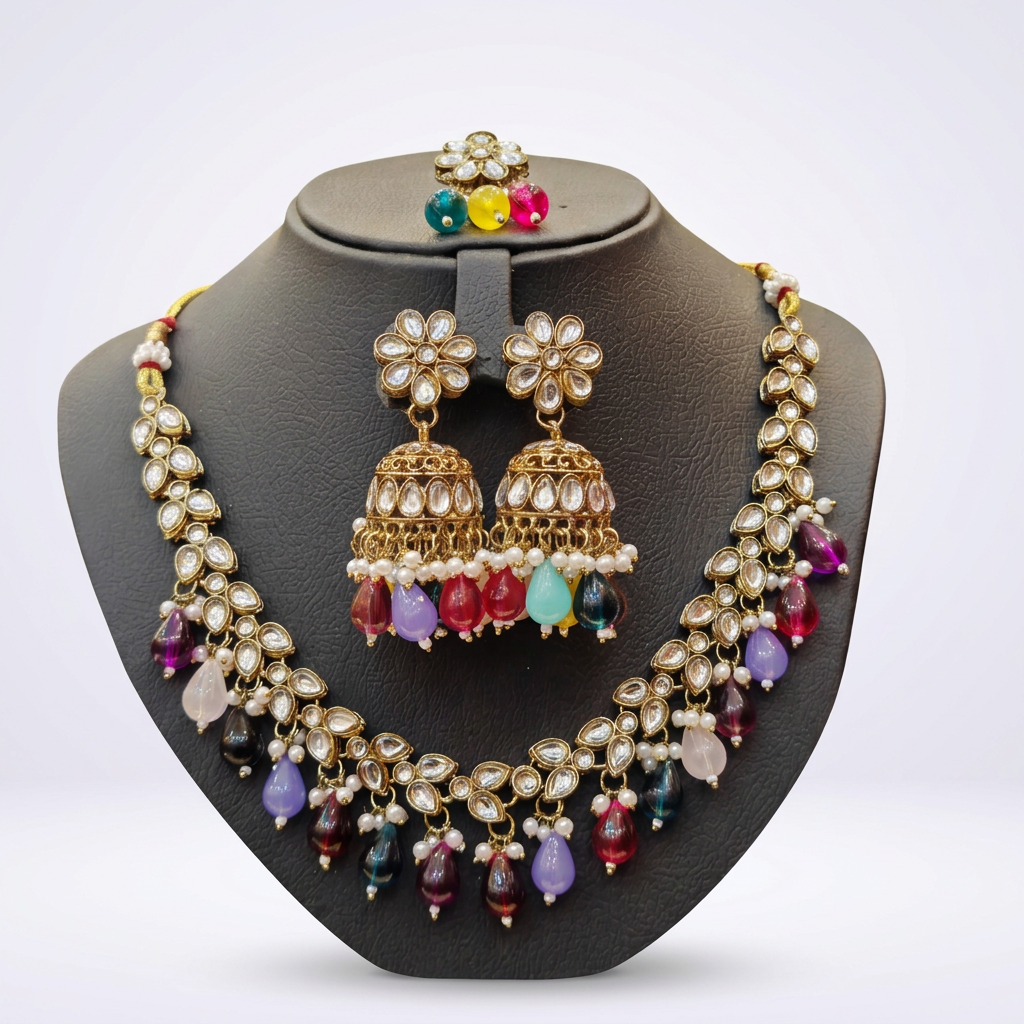 Multi Pearls & Kundan