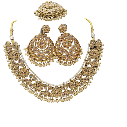 Kundan gold pink